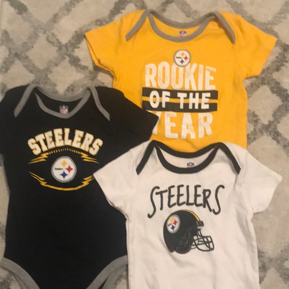 Steelers Baby Onesies Pack of 3